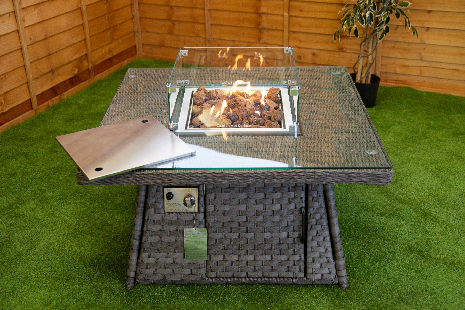 Serena Square Fire Pit Coffee Table