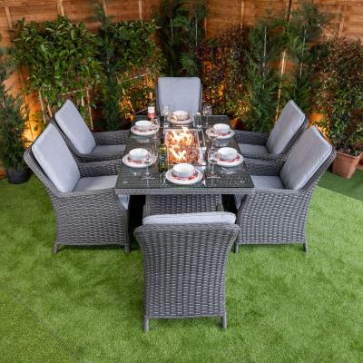 Add Smoke Free Fire Pit Dining Set To Your Beautiful Garden